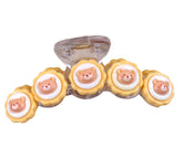 These Crafty Kawaii Animal Resin Hair Claws feature delightful bunny and bear shapes, each crafted from high-quality resin. The glossy finish and intricate detailing capture the essence of kawaii style. The crafty details add a hip DIY element to your look and turn a simple hairstyle into a fun and playful expression of your personality.